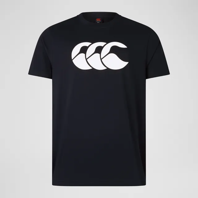canterbury-ccc-cotton-logo-tee-uomo-t-shirt-cotone-nero image 1