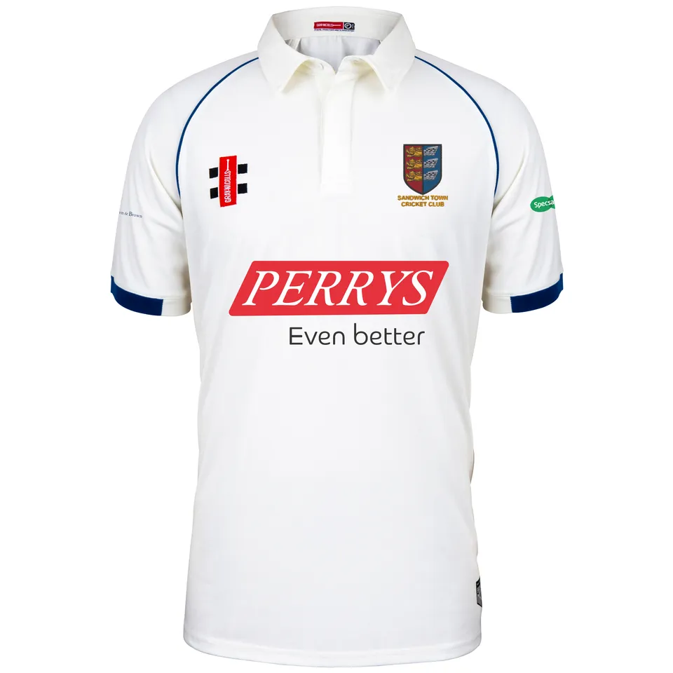 gray-nicolls-sandwich-town-cc-junior-maglia-match-matrix-v2-s-s-avorio-navy image 1