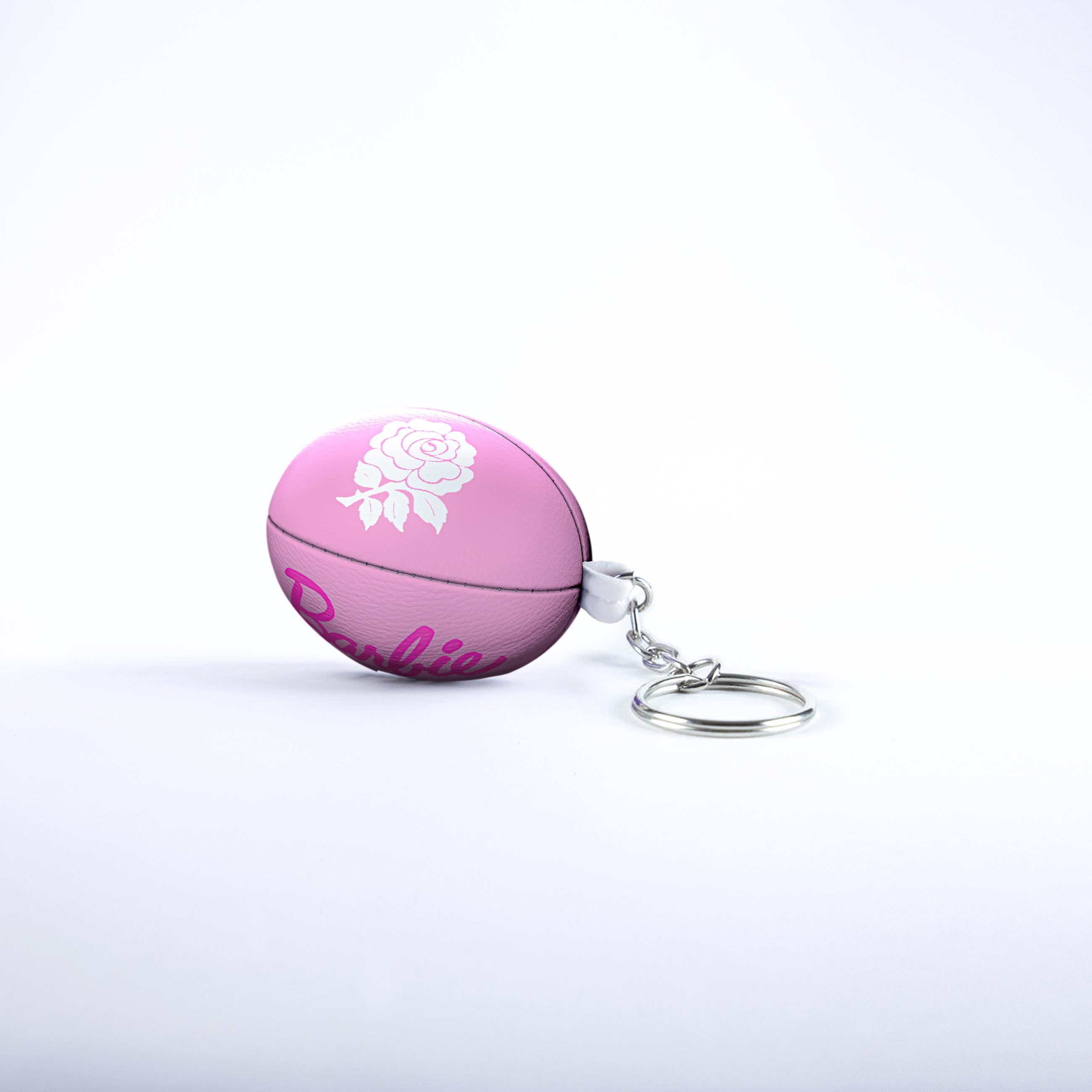 gilbert-rugby-barbie-x-red-roses-portachiavi-mini-pallone-rosa image 3