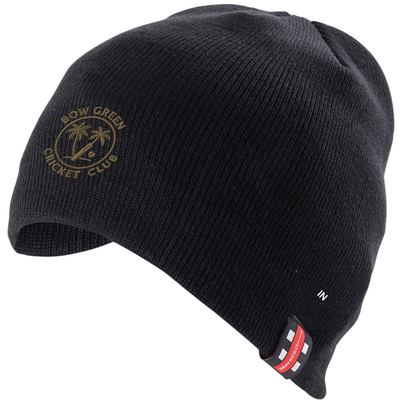 gray-nicolls-bow-green-cc-berretto-beanie-nero-adult image 1