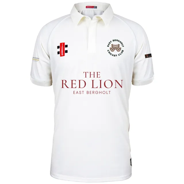 gray-nicolls-east-bergholt-cc-matrix-v2-maglia-cricket-manica-corta-junior-avori image 1
