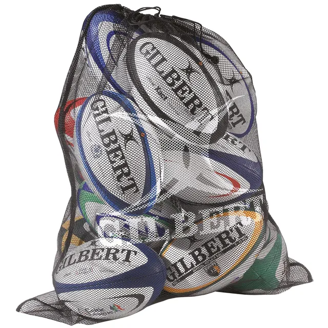 gilbert-rugby-fine-mesh-bag-borsa-rete-porta-palloni-rugby-nera-da-12-palloni image 1