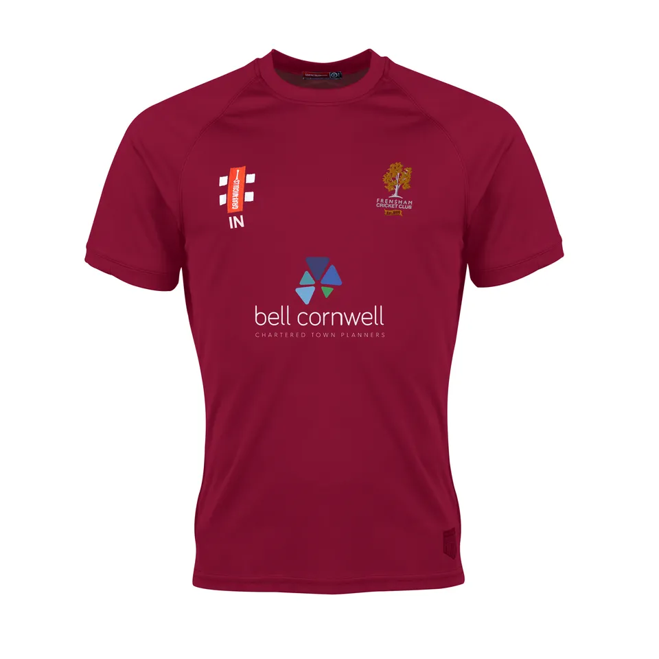 gray-nicolls-frensham-cc-matrix-v2-t-shirt-manica-corta-senior-maroon image 1