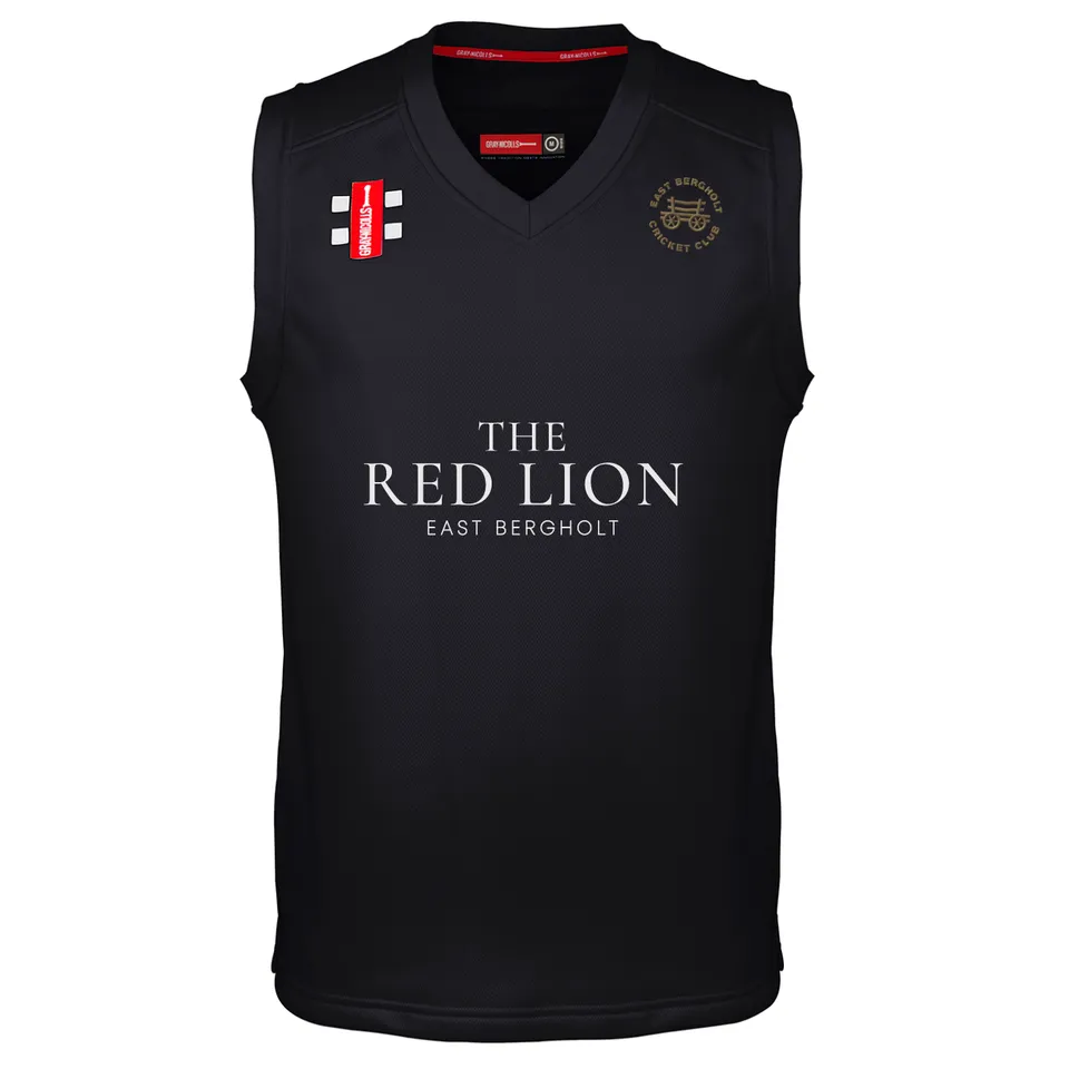 gray-nicolls-pro-performance-east-bergholt-cc-slipover-da-gara-nero-bambino image 1