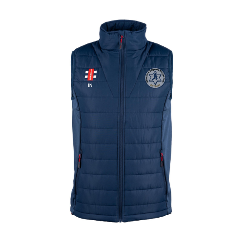 gray-nicolls-belmont-edgware-cc-senior-pro-performance-bodywarmer-blu-navy-scuro image 1