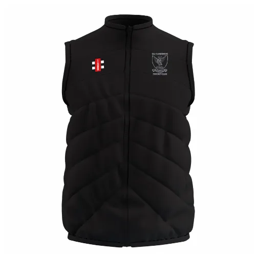 gray-nicolls-old-camdenians-cc-senior-gts-bodywarmer-nero-smanicato-cricket-adul image 1