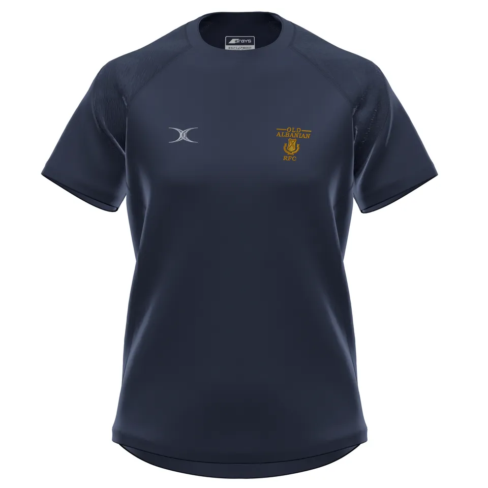 gilbert-rugby-old-albanians-rfc-donna-gts-t-shirt-manica-corta-blu-navy-scuro image 1