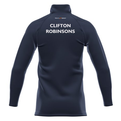 grays-clifton-robinsons-hockey-club-gts-pile-1-4-zip-junior-blu-navy-con-inizial image 2
