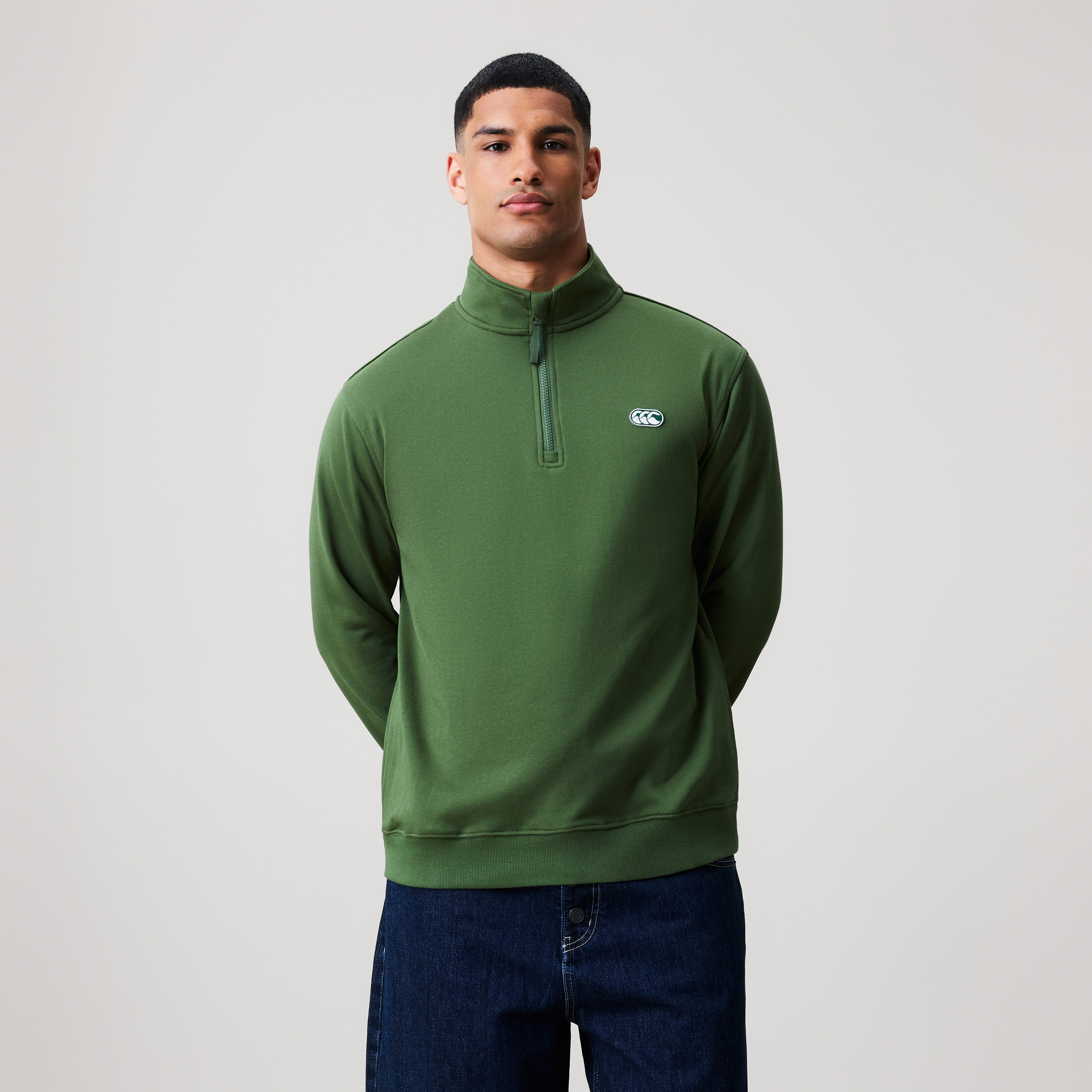canterbury-everyday-1-4-zip-felpa-uomo-green image 3