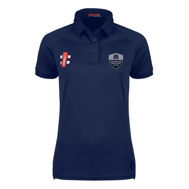 gray-nicolls-milngavie-cc-matrix-v2-polo-donna-manica-corta-navy image 1