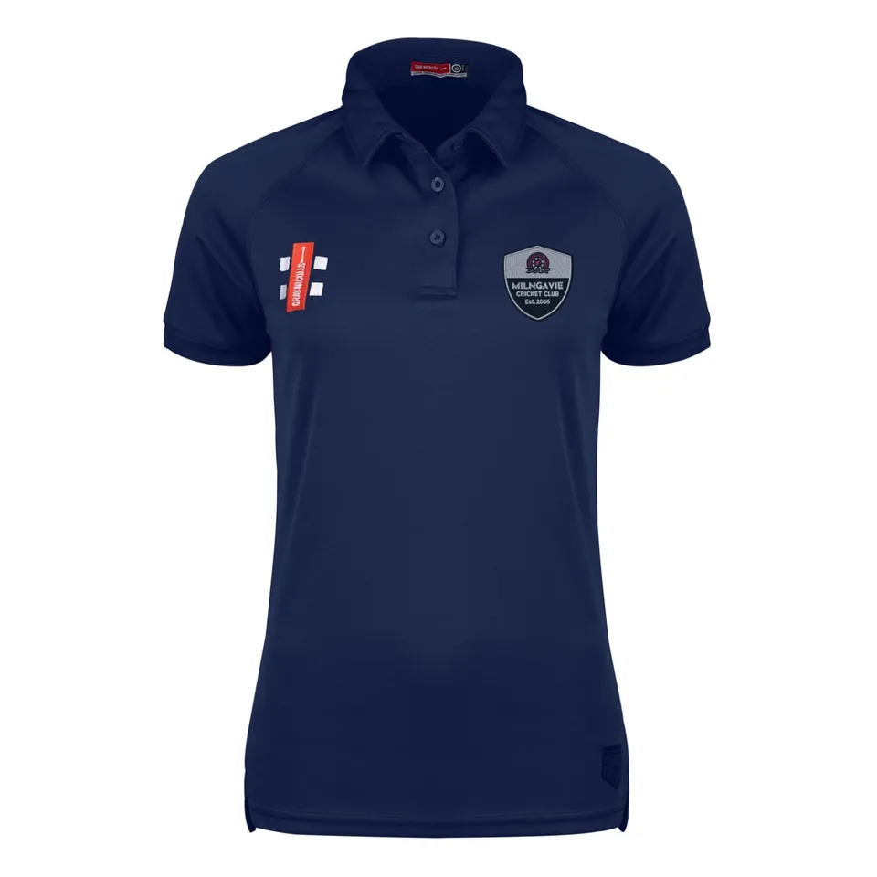 gray-nicolls-milngavie-cc-matrix-v2-polo-donna-manica-corta-navy image 1