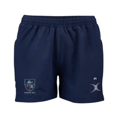 gilbert-rugby-evo-shorts-donna-havant-rfc-blu-navy image 1