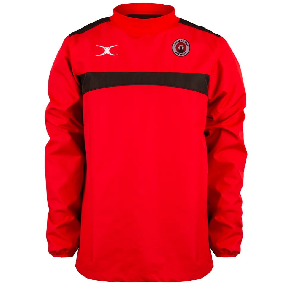 gilbert-rugby-camden-town-brewery-photon-giacca-warm-up-senior-rosso-nero image 1