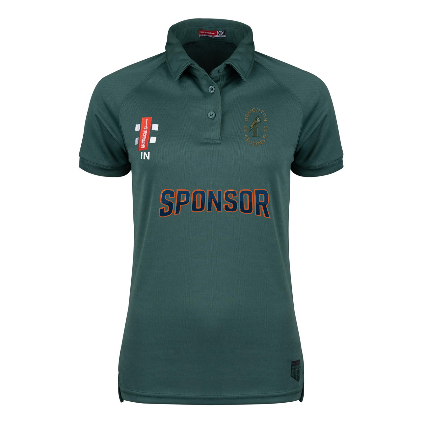 gray-nicolls-houghton-main-cc-polo-matrix-v2-manica-corta-donna-verde image 1