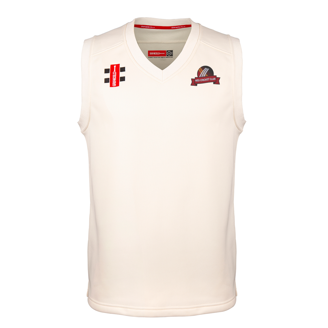 gray-nicolls-neo-cricket-club-slipover-match-pro-performance-bambino-avorio image 1