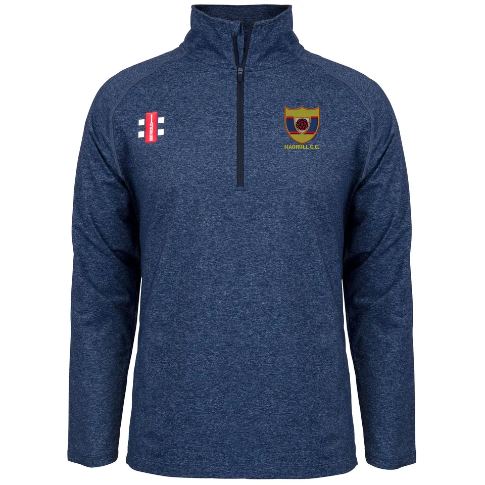 gray-nicolls-maghull-cc-junior-mid-layer-velocity-blu-navy-con-zip image 1