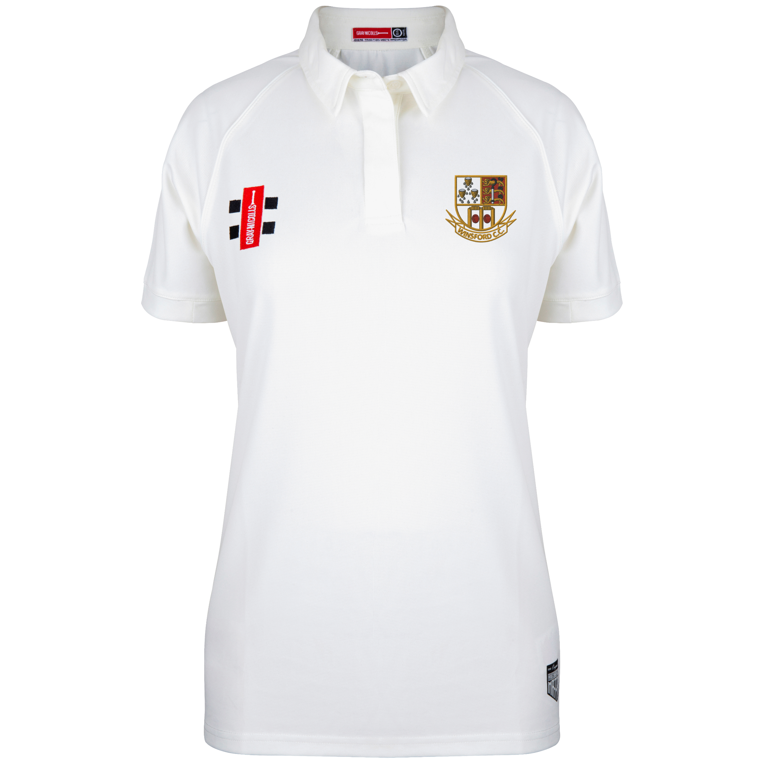 gray-nicolls-winsford-cc-donna-matrix-v2-maglia-cricket-manica-corta-avorio image 1