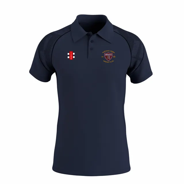 gray-nicolls-gts-polo-s-s-senior-dark-navy-polo-cricket-matching-green-cc image 1