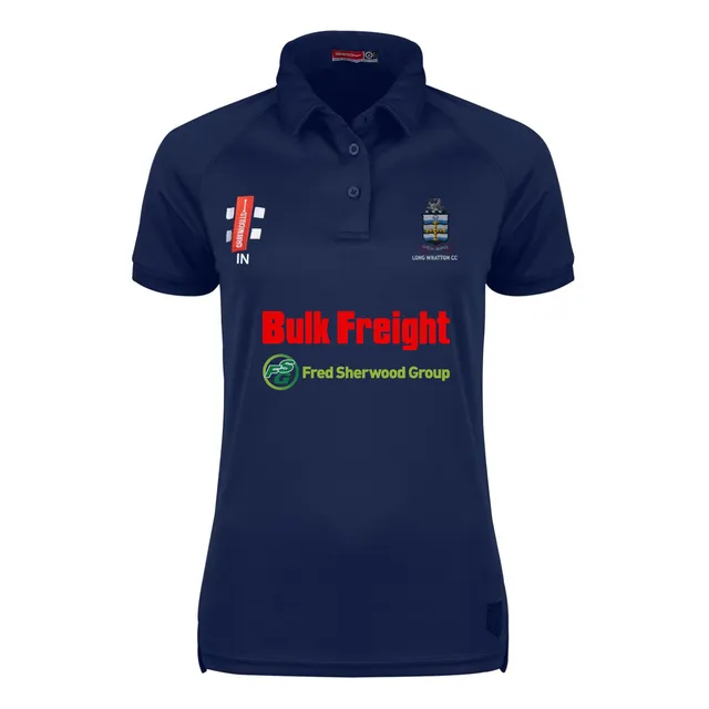 gray-nicolls-long-whatton-cc-donna-navy-matrix-v2-polo-a-maniche-corte image 1