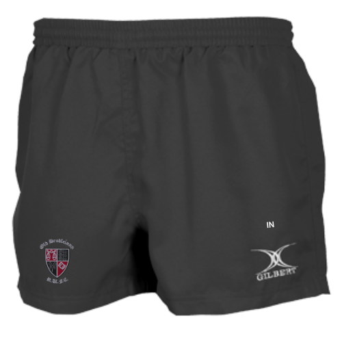 gilbert-rugby-old-brodleians-rufc-saracen-v3-shorts-match-uomo-neri-iniziali image 1