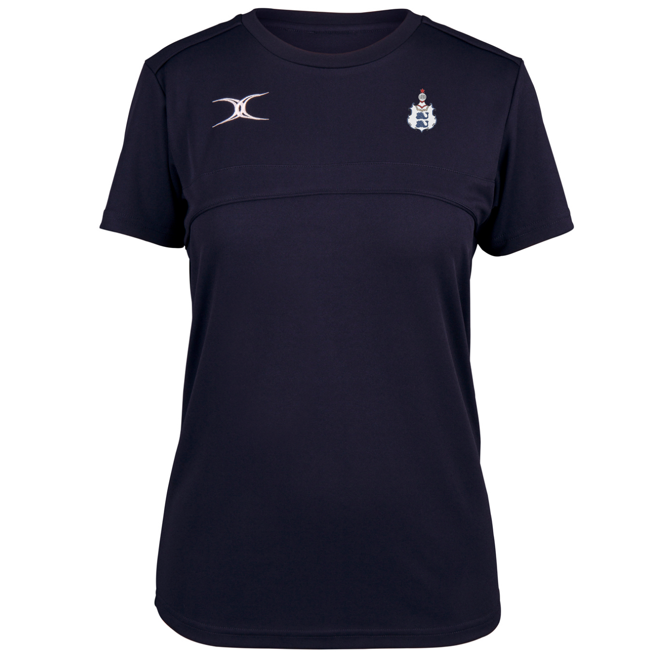 gilbert-rugby-brighton-rfc-photon-ii-t-shirt-donna-blu-navy-manica-corta image 1