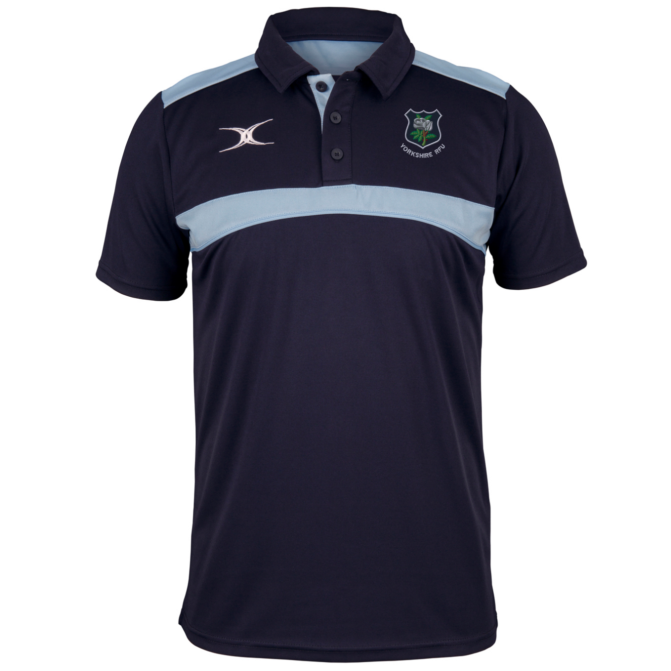 gilbert-rugby-yorkshire-pdg-photon-polo-uomo-blu-navy-azzurro image 1