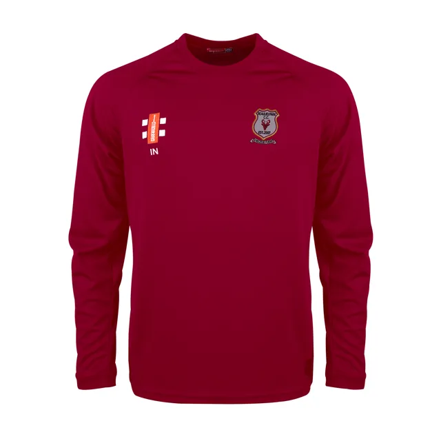 gray-nicolls-matrix-v2-l-s-tee-shirt-senior-beaulieu-park-cc-maroon image 1