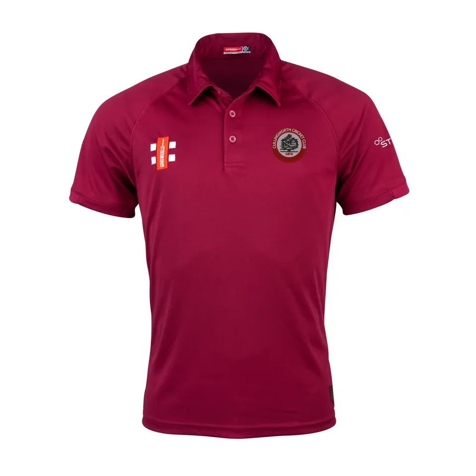gray-nicolls-cullingworth-cc-senior-polo-matrix-v2-manica-corta-bordeaux image 1