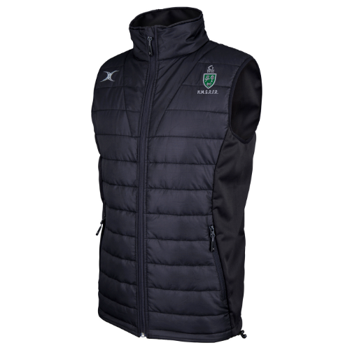 gilbert-rugby-north-midlands-referees-pro-gilet-bodywarmer-uomo-nero image 1
