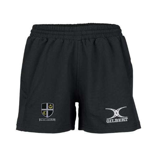 gilbert-rugby-portsmouth-rfc-elite-shorts-donna-nero image 1