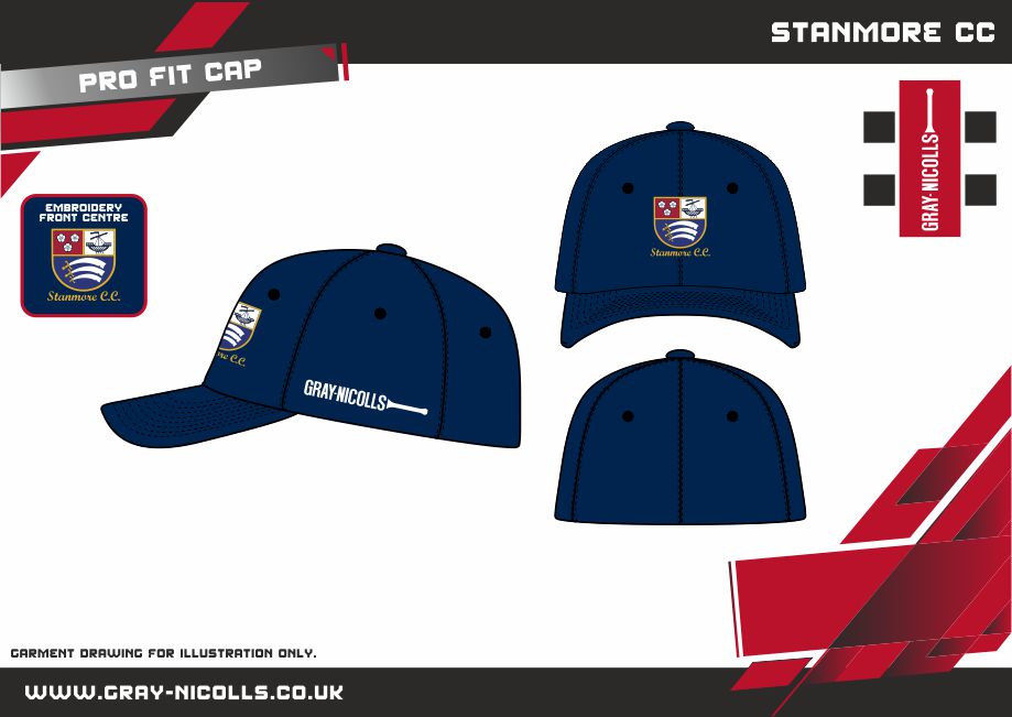 gray-nicolls-stanmore-cc-pro-fit-cap-adult-dark-navy image 2