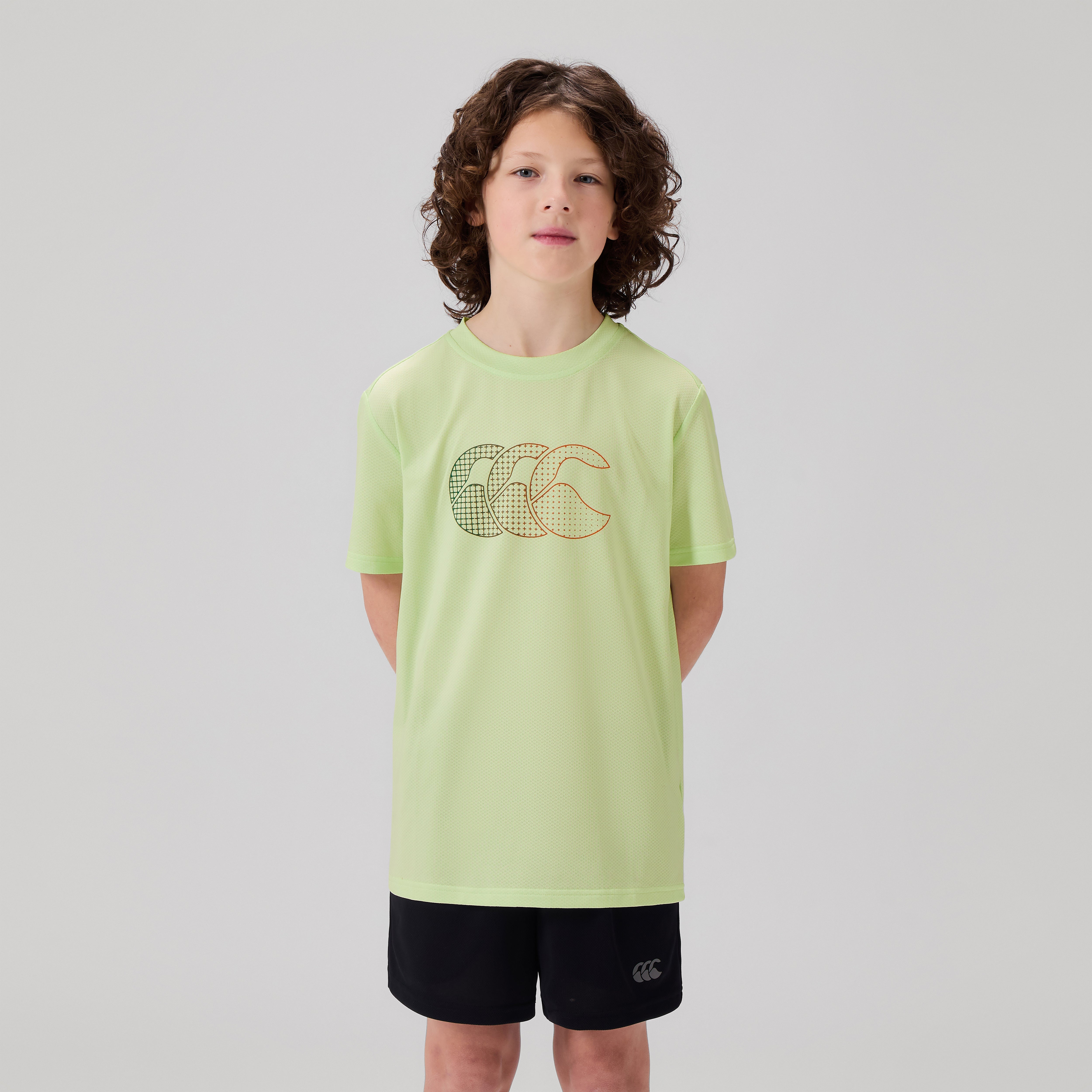 canterbury-tempo-tee-junior-unisex-t-shirt-training-verde image 3