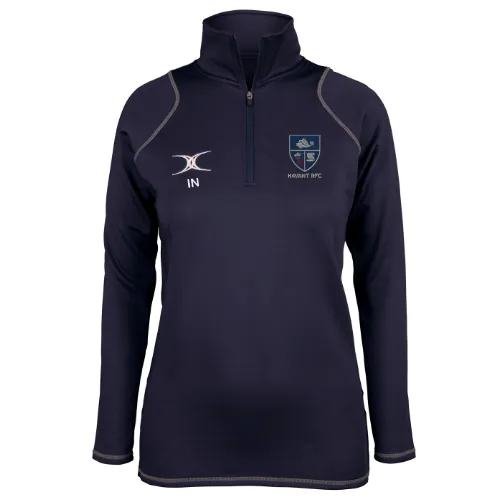 gilbert-rugby-havant-rfc-felpa-quest-in-pile-donna-blu-navy image 1