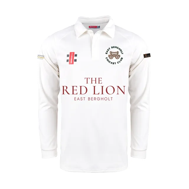 gray-nicolls-east-bergholt-cc-pro-performance-v2-shirt-senior-avorio-manica-lung image 1