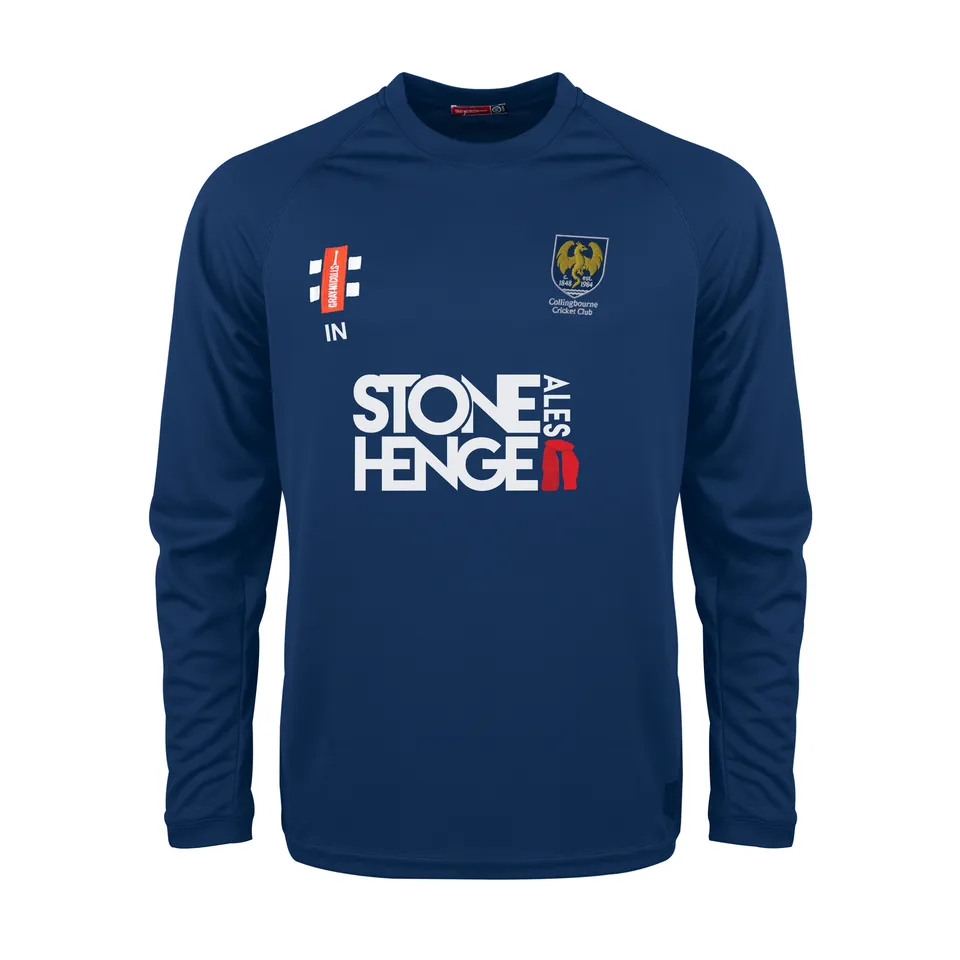 gray-nicolls-collingbourne-cc-senior-matrix-v2-l-s-tee-navy image 1