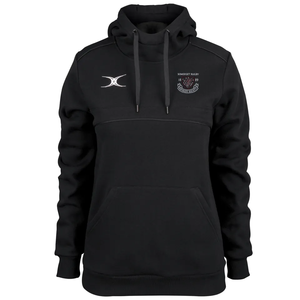gilbert-rugby-somerset-referees-society-felpa-hoodie-photon-donna-nero image 1