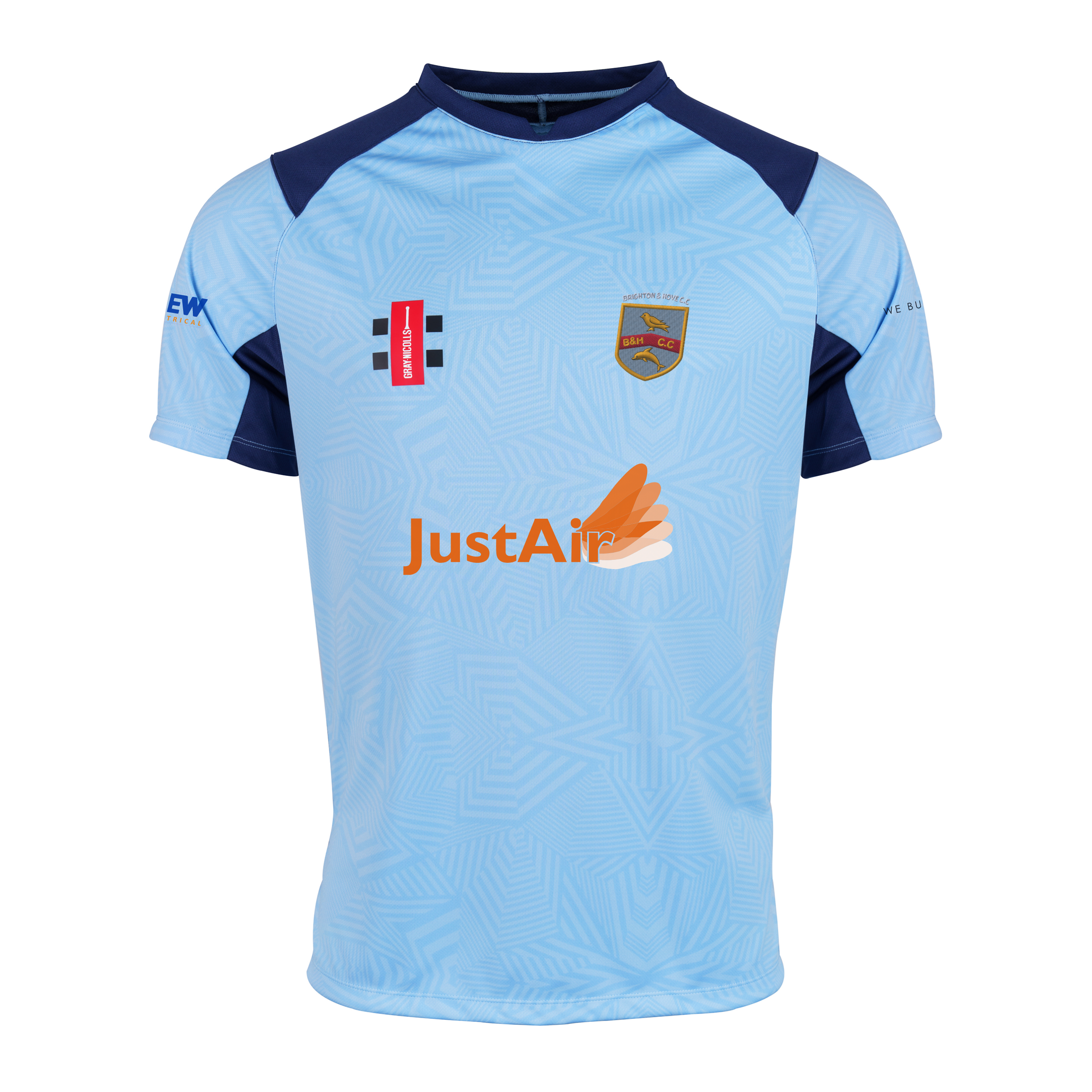 gray-nicolls-brighton-hove-cc-pro-performance-v2-maglia-cricket-s-s-senior-navy- image 1
