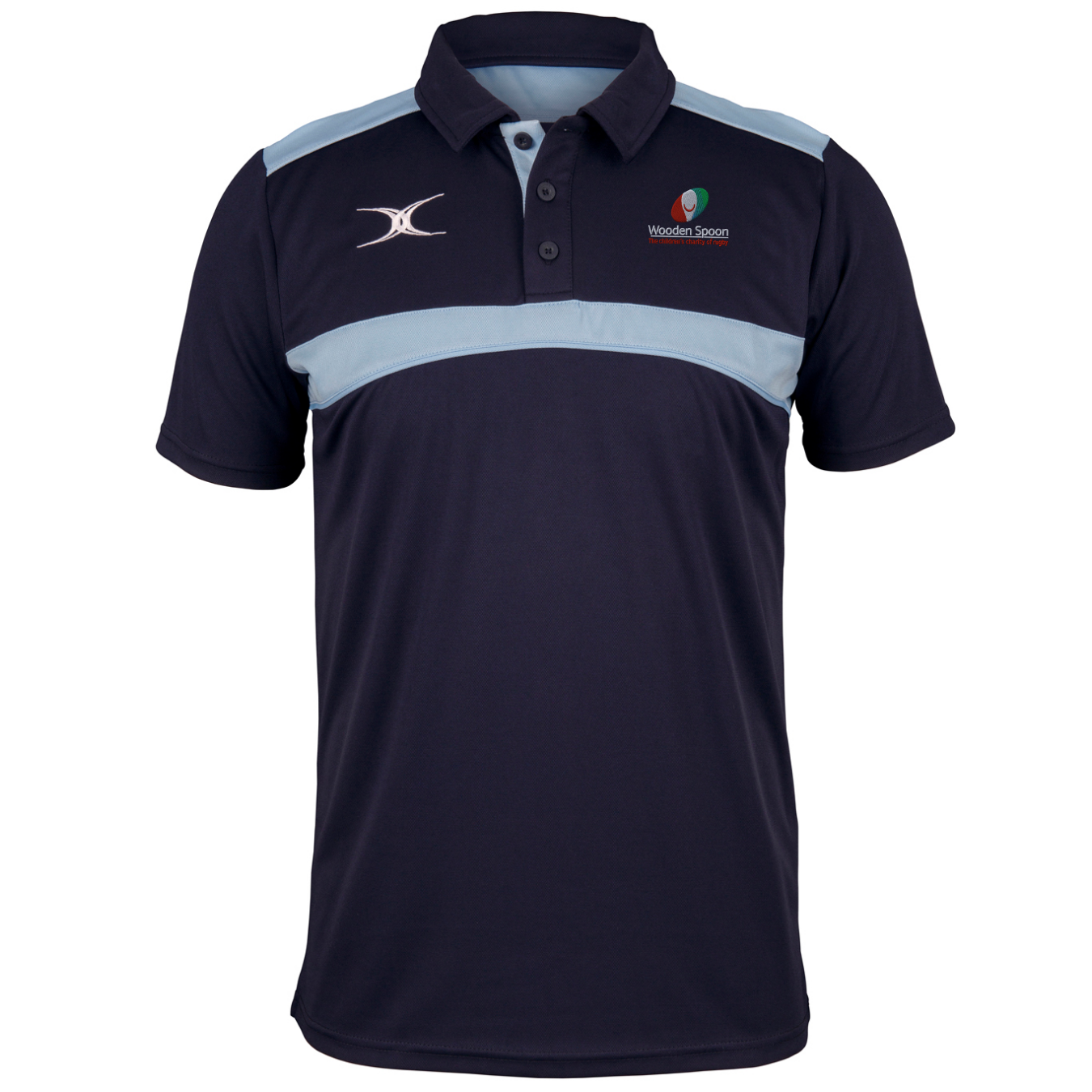 gilbert-rugby-wooden-spoon-photon-polo-uomo-blu-navy-azzurro-senior image 1