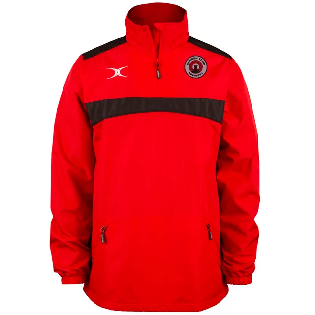 gilbert-rugby-camden-town-brewery-junior-photon-giacca-1-4-zip-rosso-nero-bambin image 1