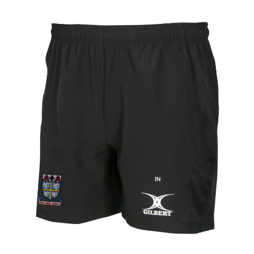 gilbert-rugby-university-college-rugby-pantaloncini-leisure-short-senior-neri image 1