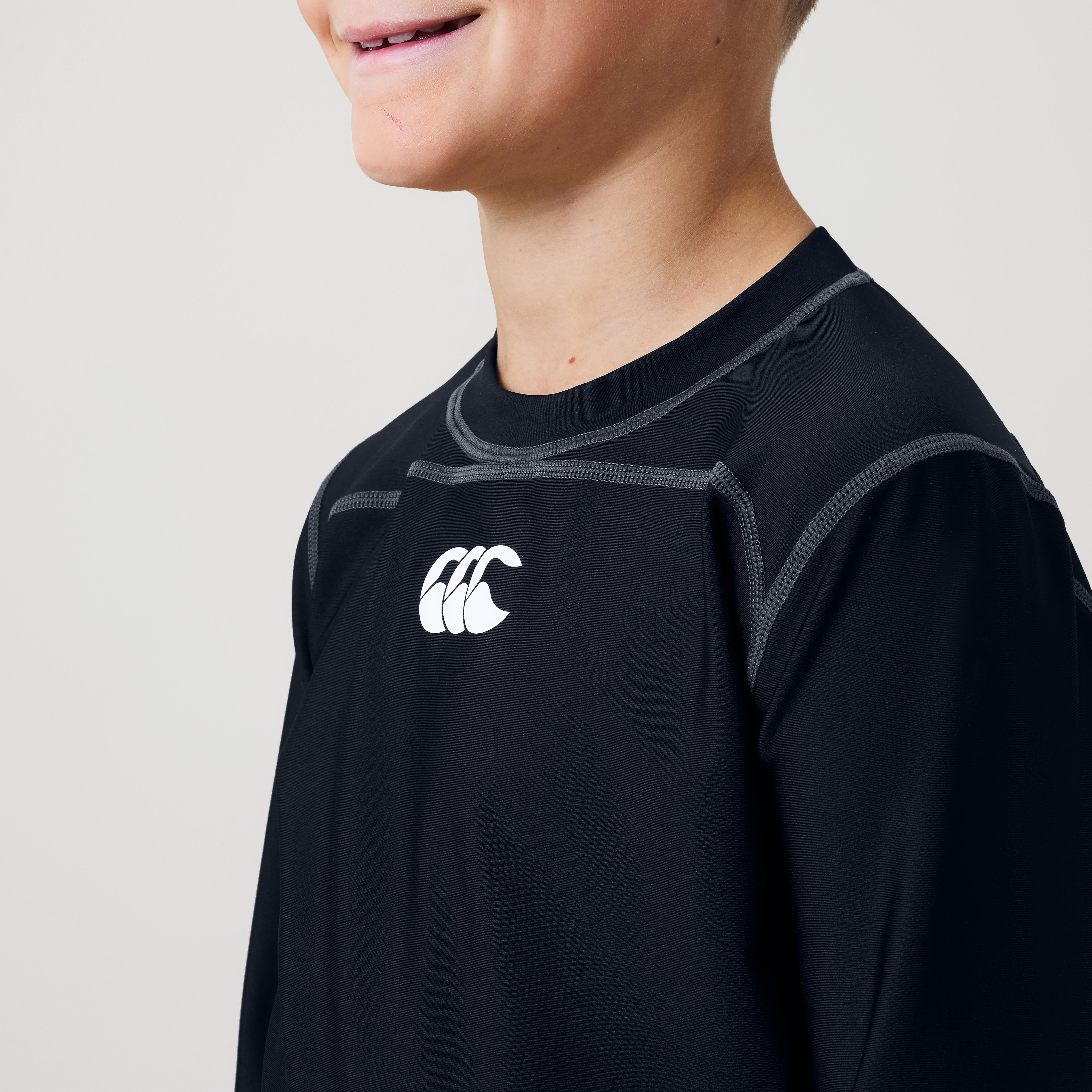 canterbury-baselayer-top-manica-lunga-junior-maglia-termica-nera image 5