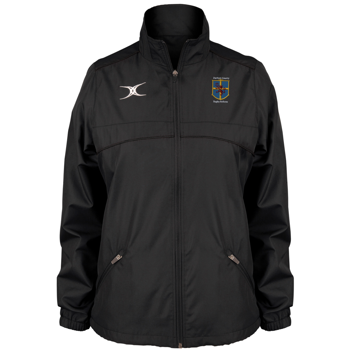 gilbert-rugby-durham-county-referee-photon-giacca-full-zip-donna-nera image 1