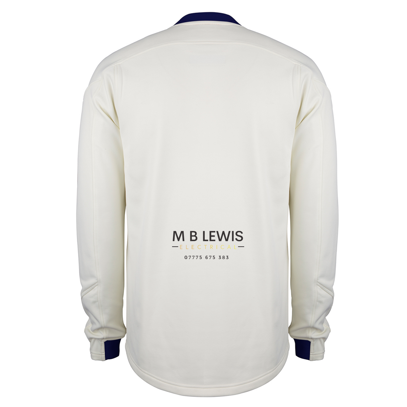 gray-nicolls-presteigne-cc-junior-pro-performance-maglione-match-avorio-navy image 2
