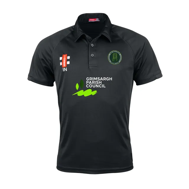 gray-nicolls-matrix-v2-polo-junior-nero-manica-corta-grimsargh-cc image 1