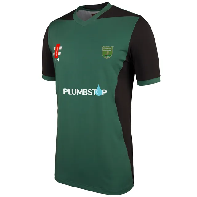 gray-nicolls-east-anton-cc-maglia-gara-junior-verde-nera-pro-performance-t20-man image 1