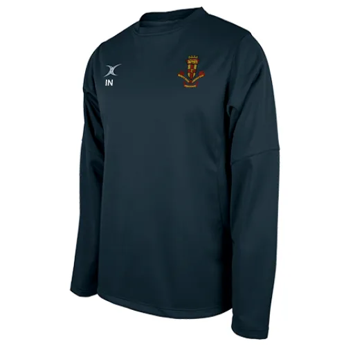 gilbert-rugby-medway-rfc-pro-tech-top-riscaldamento-donna-blu-navy-scuro image 1