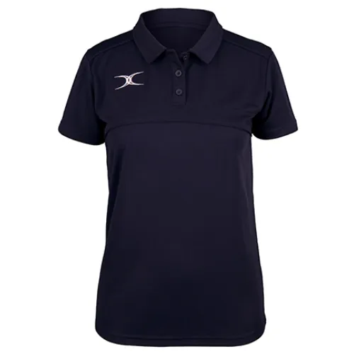 gilbert-rugby-photon-ii-polo-manica-corta-donna-cheshire-rfu-blu-navy image 1