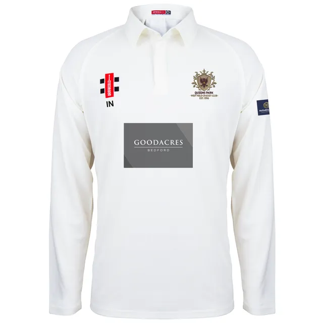gray-nicolls-matrix-v2-camicia-cricket-manica-lunga-queens-park-westfield-senior image 1