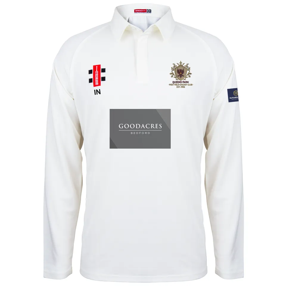 gray-nicolls-matrix-v2-camicia-cricket-manica-lunga-queens-park-westfield-senior image 1