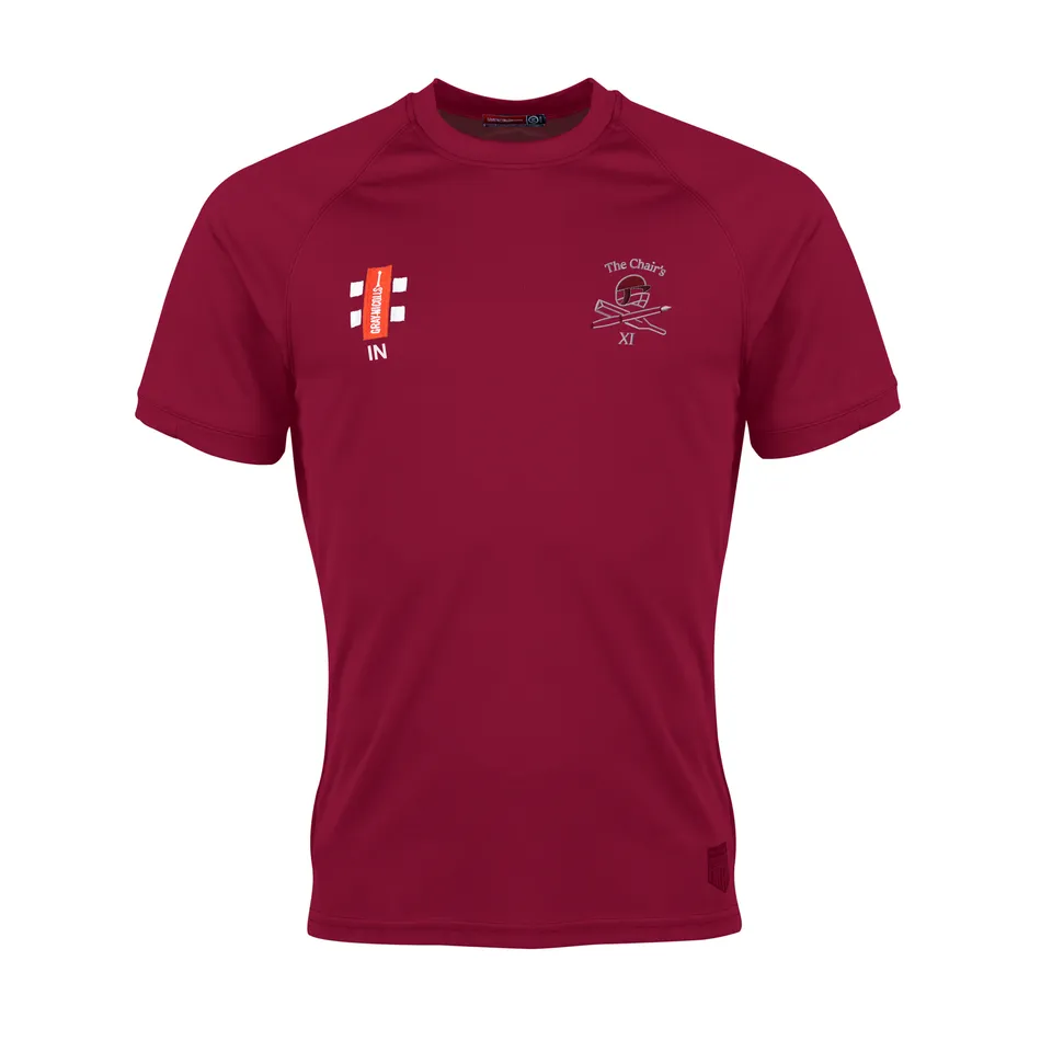 gray-nicolls-matrix-v2-t-shirt-cricket-manica-corta-senior-the-chairs-xi-bordeau image 1